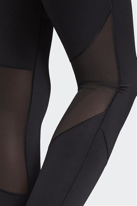 tights mesh einsätze damen adidas